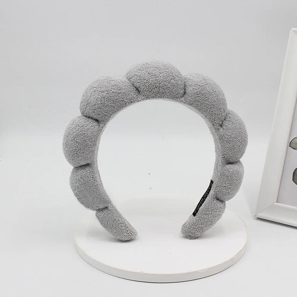 Femmes Filles Éponge Co Spa Maquillage Bulle Bandeau Éponge Bouffant Rétro Bandes Cheveux Doux Bandeau Couvre-chef
