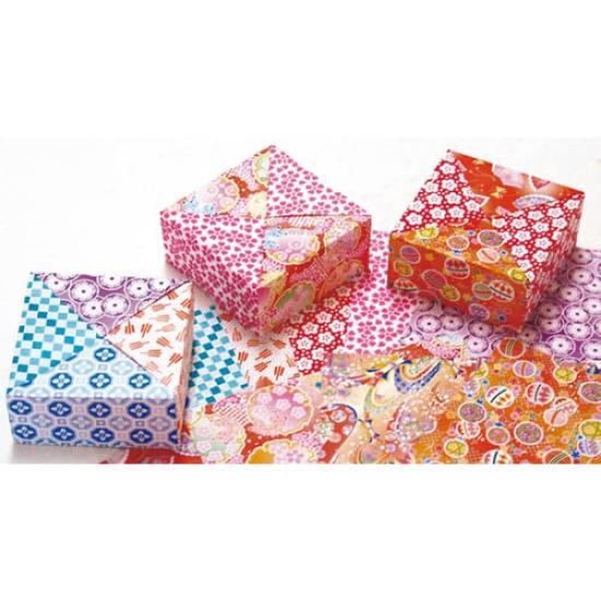 Papír Toyo Washi Chiyogami Hodnotný čtverec 10 vzorů 300 listů 18034 7,5 cm