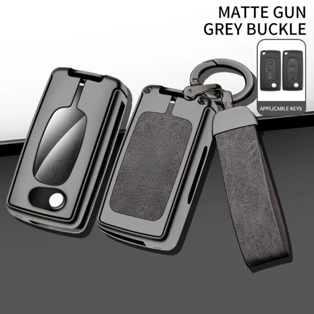 Car TPU Zinc Alloy Key Case Bag for Peugeot RCZ GT Line Coupe Car Key Chain Car Metal Key Shell Interior Decoration Accessories