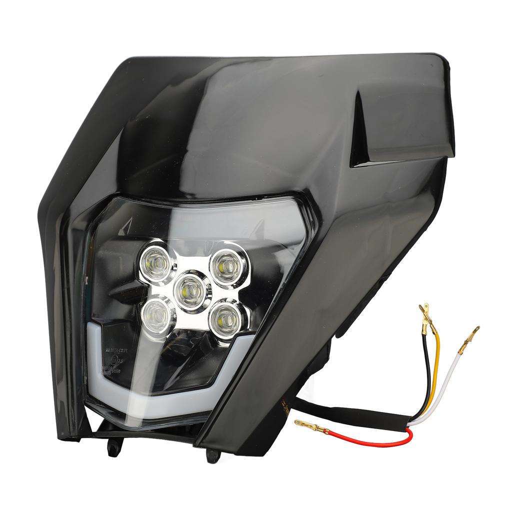 12V Off Road Motorcycle Headlights High Brightness LED Headlamp with Fairing for Dirt Bike Light Modification