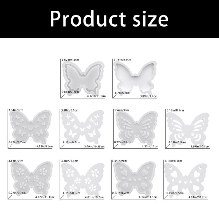 Hollow Butterfly Artisanal Silicone Mold Food Safe Material For Decorative Box Making And Creative Gift Crafting Projects