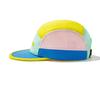 Quick-Dry Color Block 5-Panel Hat: Sun Protection for Camping, Running & More