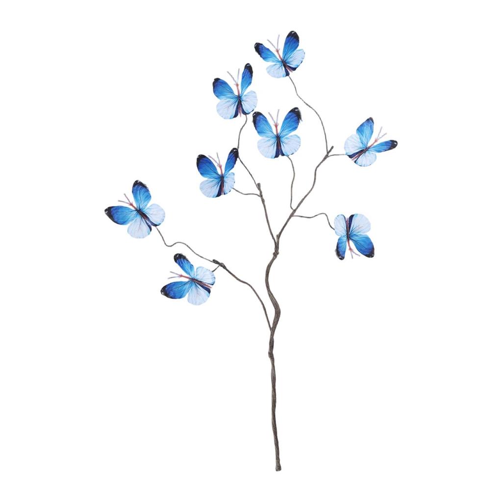 Artificial Butterfly Branches Party Garden Plant Pots Wedding Fake Style D