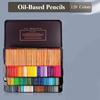 Colored Pencil Set Metal Case 36/48/72/100/120 Color Oil Pencils Student Artist Drawing Art Supplies