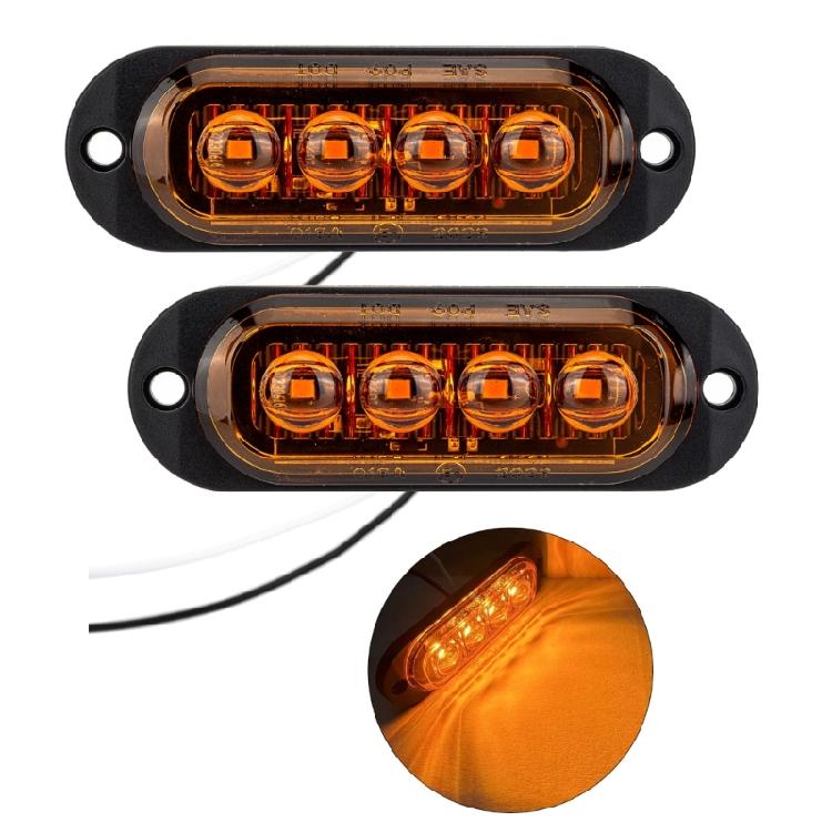 12V 24V LED Side Marker Warning Light Trailer Trucks Side Clearance Marker Light