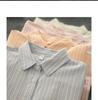 Korean-Japanese Style Striped Oxford Shirt for Women
