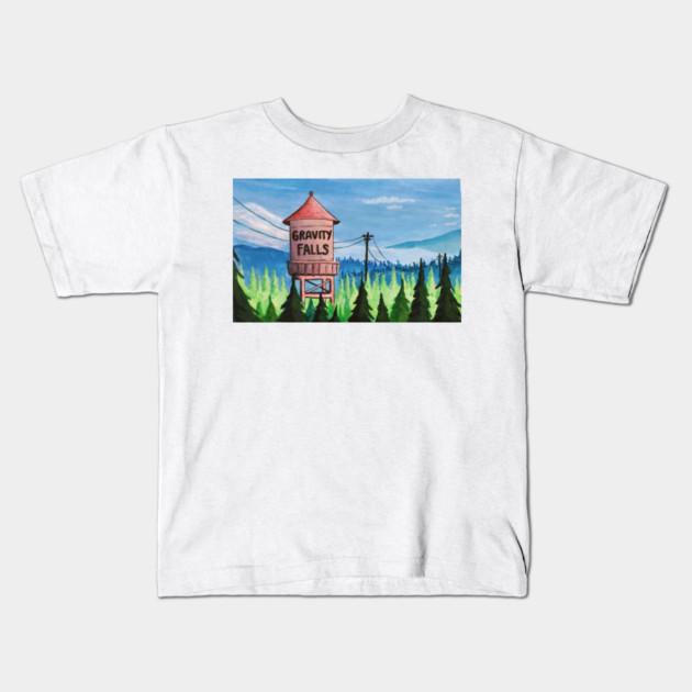 Boys Girls Soft Cotton Graphic Tees Gravity Falls Water Tank T-shirt Breathable Daily School Wear Kids T-Shirts