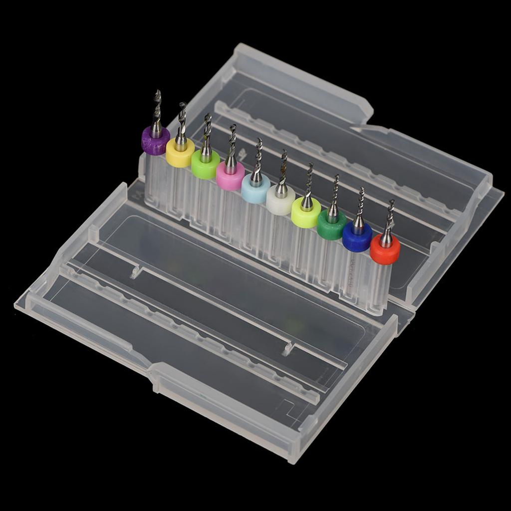 10Pcs 1.1 2.0mm Tungsten Carbide Micro Drill Bits Set Tool for PCB Print Circuit Board