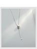 Sterling Silver 925 Sika Pearl Tassel Necklace - Elegant Women's High-End Clavicle Chain