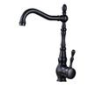 Black Brass Kitchen Faucet Single Handle Deck Mount Basin Sink Faucet 360 Rotate Mixers Taps Hot Cold Water Faucet