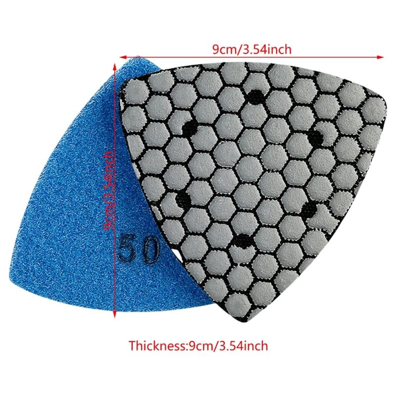 Square Dry Polishing Pads Stones Square Dry Grinding for Efficient Stone surfaces treatments Enhances Work Efficiency
