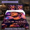 Personalized 3Pcs Bedding SetAlex Warren Custom Text Duvet Cover Pillowcase Set Bedroom Gift
