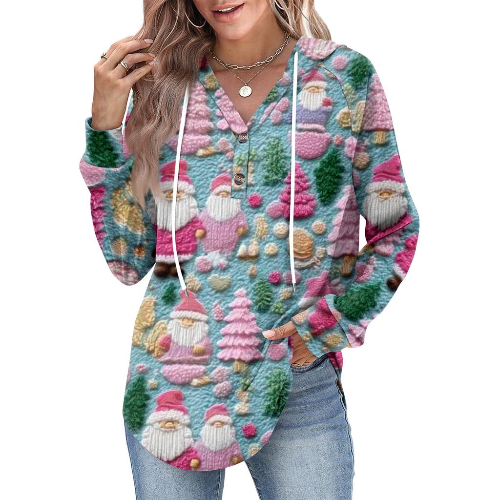 Women's Fashion Women's Lightweight Long Sleeve Pullover With Pockets Preppy Graphic Hoodie