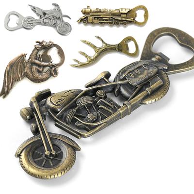 Abrebotellas Retro para Motocicleta de Aleación de Zinc - Diseño de Forma de Dragón Regalo Único, Abrelatas de Cerveza Creativo