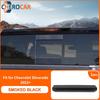 Smoked Black High Brake Light Lamp Trim For Silverado Sierra 22+ No Cam Exterior