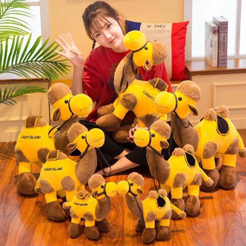 Soft Desert Camel Plush Toy Lifelike Cartoon Stuffed Animal Figurine Wholesale Supplier Characters)