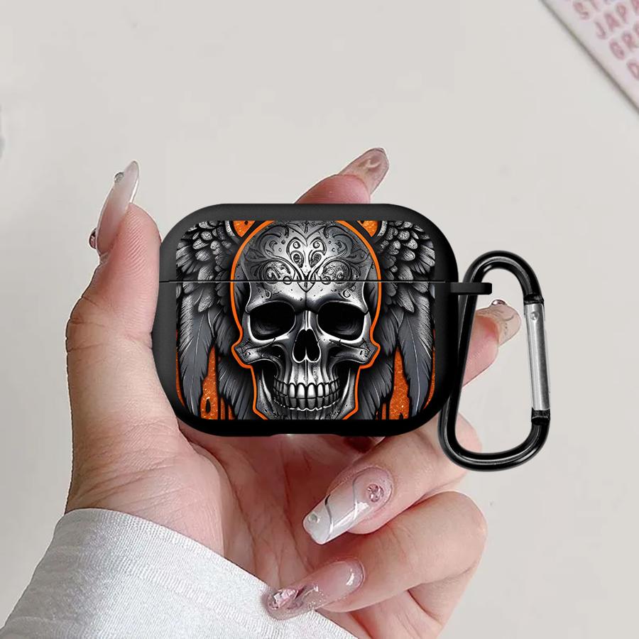 

Case For Airpods 4 Pro2 2 Pro3 Pro 1 3 Earphone Cases Cover Skull Flower Cool Airpods 2