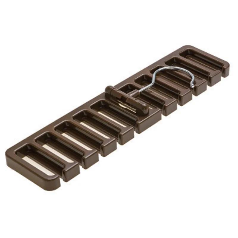Tie Belt Hanger Wardrobe Closet Organizer 10 Card Slots Large Capacity Belt Storage Rack Scarf Tie Hanging Organizer Scarf Hook