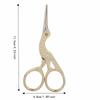 Stainless Steel Embroidery Scissors Sharp Tip Sewing Scissors Crane Shape Scissors  For Embroidery