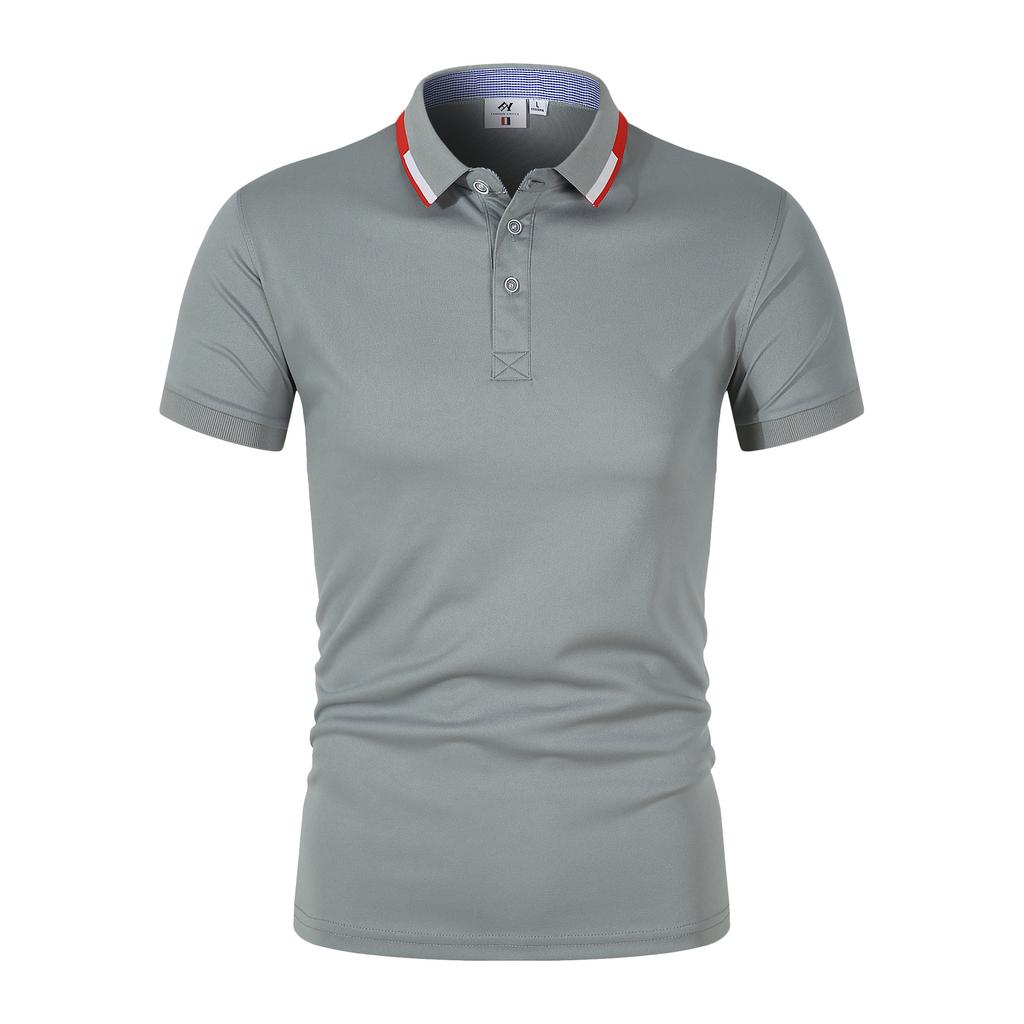 Sommer høykvalitets nye menn-poloskjorter High-end Business menn kvinner kortermet polo fritidsjakke jakkeslag skjorte pustende menn polo skjorte