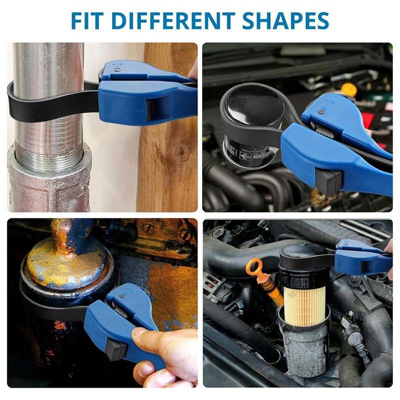 A20F-8-Inch Adjustable Auto Repair Filter Wrench Is Suitable For Pipe Wrench Tools Of Oil Filters, Pipe Fittings And Faucets