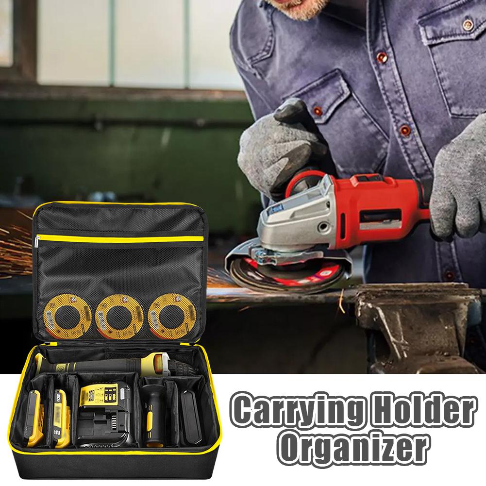 Glass Cutter Storage Bag Angle Grinder Handbag Compatible with 20V MAX* Impact Driver Case Angle Grinder Accessories