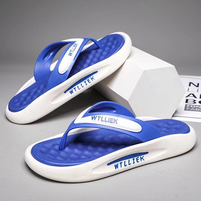 Fashion Whoholl Women Letter Slippers Beach Slides Solid Color Mens Thick Sole Indoor Bathroom Anti Slip Shoes Summer Couple Sandals 45