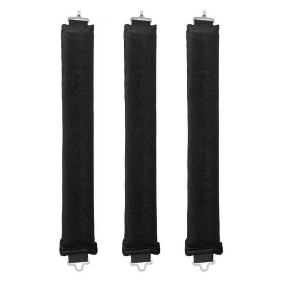 

3Pcs No Heat Hair Curling Rod Headband Women Overnight Sleeping Hair Curler Styling Tool Lazy Medium Long Hair Curls Roller чёрный