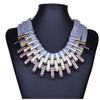 Geometric Shaped Pendant Necklace Multilayer Choker for Women Jewelry Accessories Festive Gift