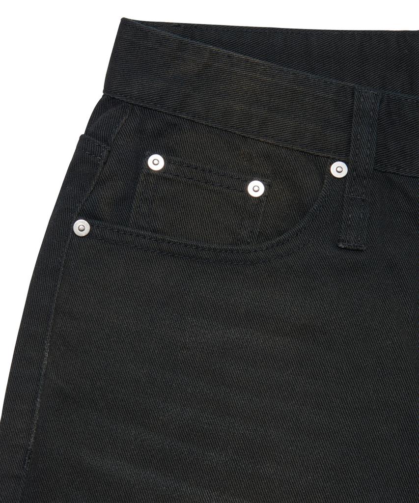 Nomaenyueol Roomy Loose Washed Pants - Washed Black