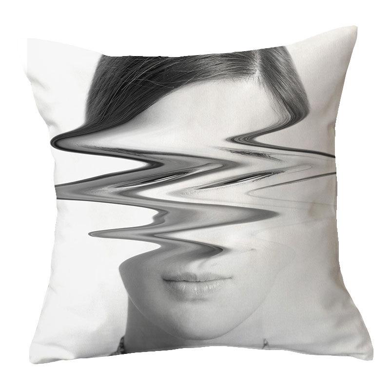 Design Beautiful Characters Series Pillowcase Pillow Car Cushion Sofa Pillow Nordic