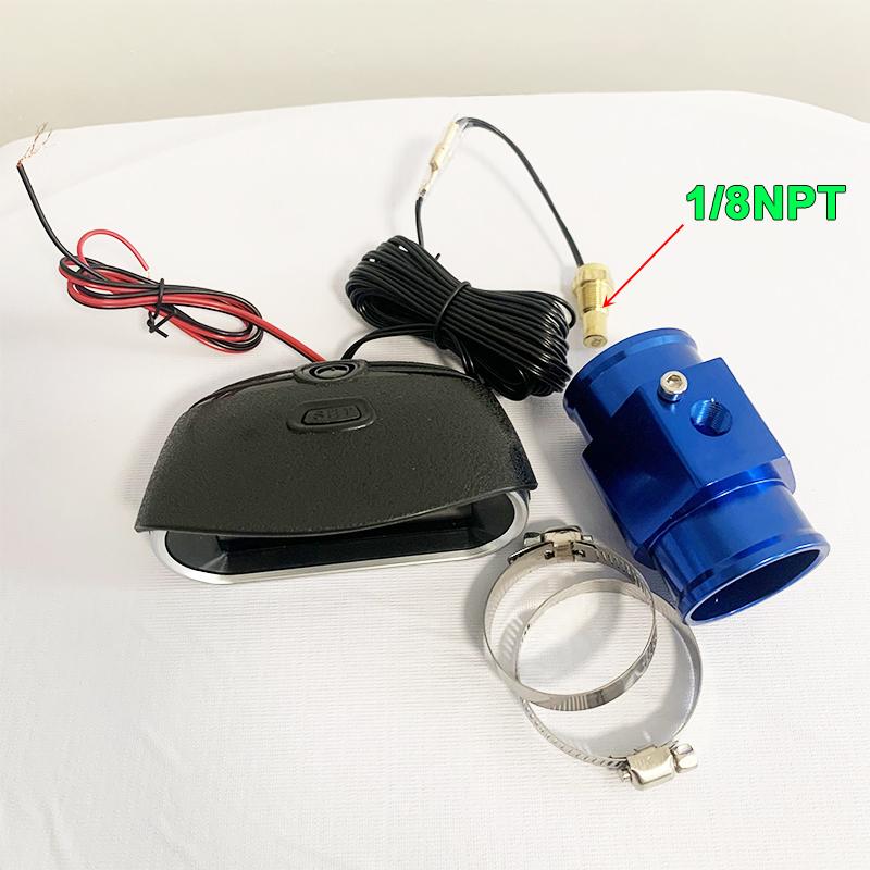 Auto Parts Digital Water Temperature Gauge + Volt Water Temperature Sensor Head Plug Joint Pipe Sensor Radiator Hose Adapter NPT