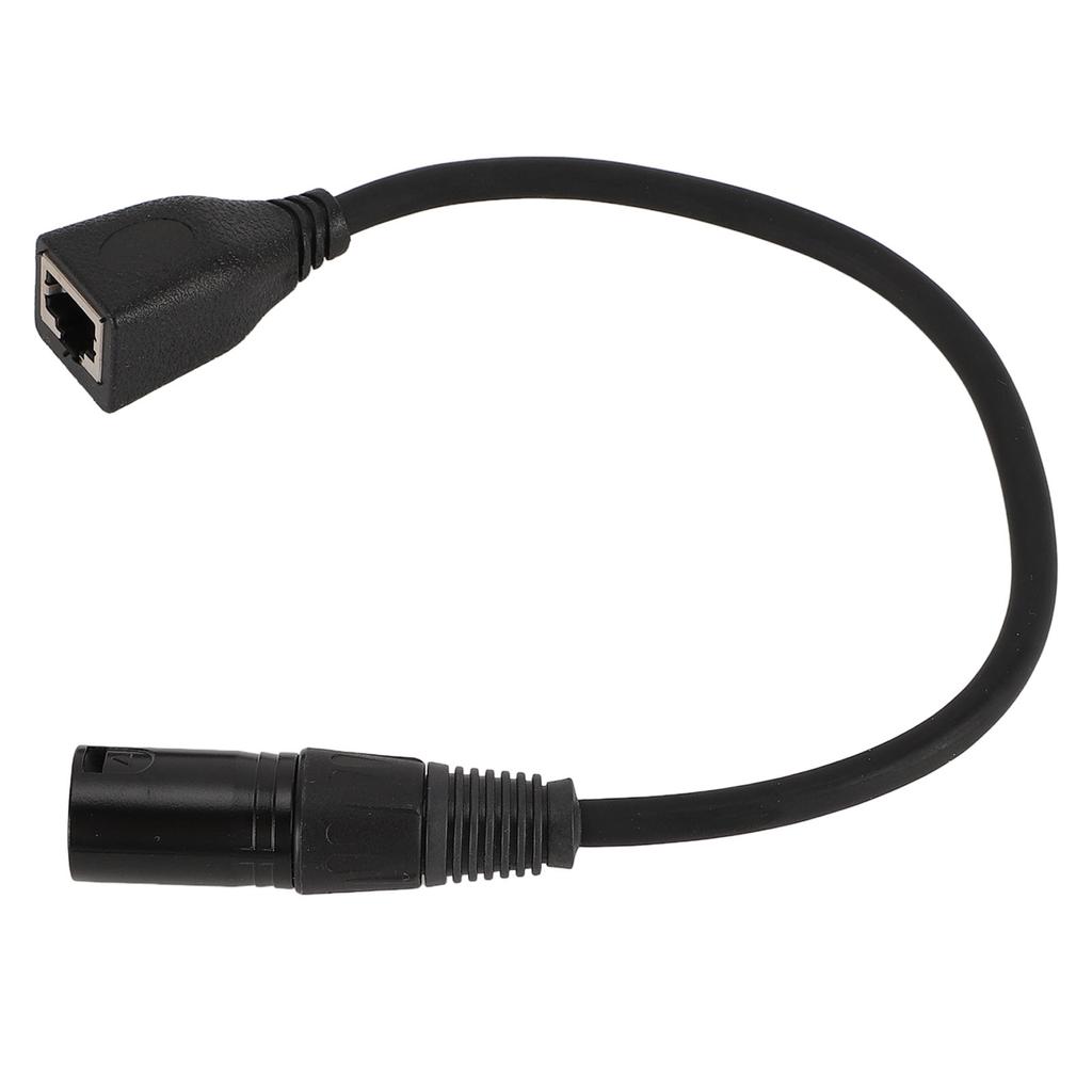 3 Pin XLR Male to RJ45 Female Adapter Cable OFC PVC XLR Male to RJ45 Ethernet Connector for DMX CON Controller Series