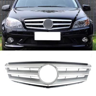 Front Hood Grille Racing Grill Grills Tuning For C-Class W204 C180 C200 C300 C350 2008 2009-2014