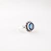 London Blue Topaz Gemstone 925 Sterling Silver Jewelry Statement Ring For Women RR-7-9