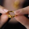 Chinese Coin Carousel Ring: Lucky Little Horse Design Finger Ring, Chinese Style Jewelry for All-Year Wear
