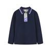 M.Latin Boys' Spliced Mesh Long Sleeve Polo T-Shirt