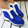 Large size snow boots for women, muffin thick-soled velvet to keep warm, women's cotton shoes for women