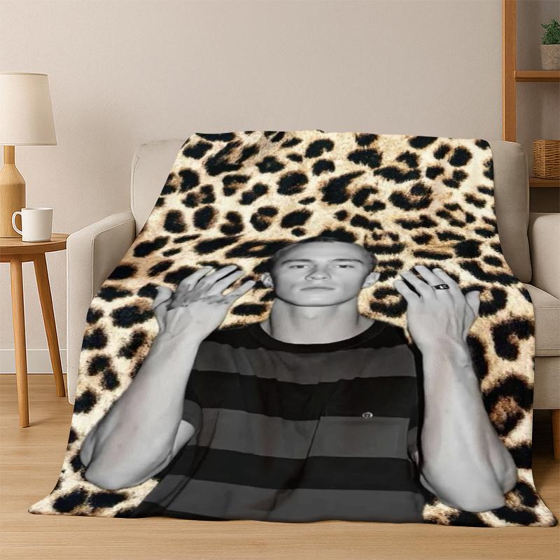 Drew Starkey Rafe Cameron Flannel Blanket Soft Warm Blanket Throw Blanket for Bedroom Living Room Bed Travel Picnic Gift kid