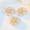Niche Pearl Seed Bead Flower Ear Stud and Hair Clip Accessories