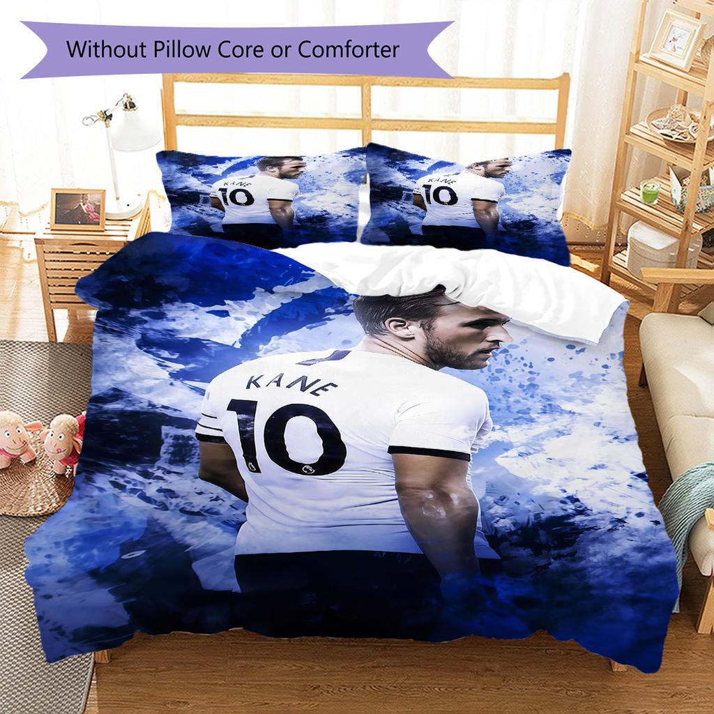 Set Copripiumino Trapuntato Icona Harry Kane Federe Decorazione Casa Regalo di Compleanno (1 * copripiumino + 2 * federa, senza nucleo)