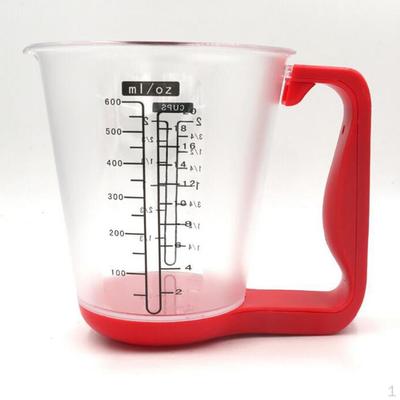 Waage Gewichtsbecher, Digitale Küche zum Kochen und Backen, 1000g/600ml, Anzeige