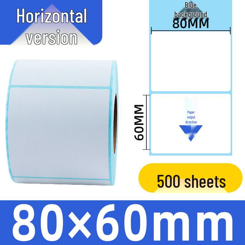 Durable 100x100 Self-Adhesive Thermal Label Paper for Supermarket Barcodes & Express Waybills