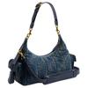 Coach Juliet 30 Denim Quilted Detail Fabric Shoulder Bag Large Women Shoulder Bag Deep-Indigo CDZ72-B4YMW