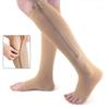 Zipper Compression Socks For Running, Open-Toe Anti-Slip Calf Support Socks With Adjustable Straps For Sports Recovery