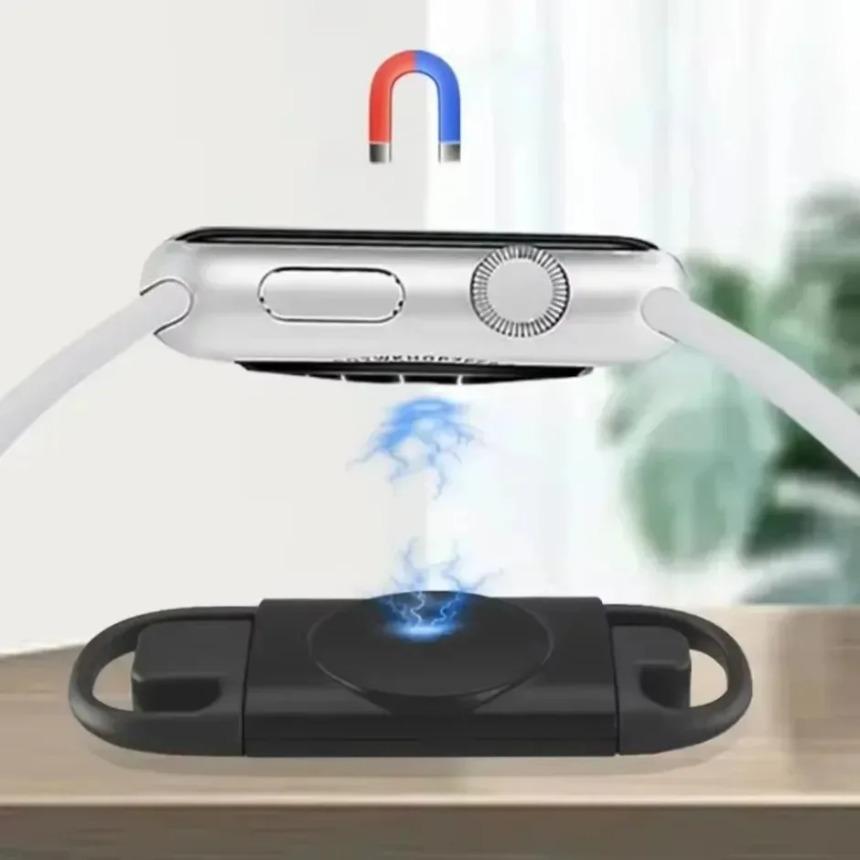 USB/Type-C Double Headed Smart Watch Wireless Charger for Apple Watch Series iWatch 10 9 8 7 6 5 4 3 2 SE Ultra Fast Charging