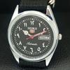 VINTAGE SEIKO 5 AUTOMATIC 6309A JAPAN MENS REFURBISHED BLACK WATCH a442429-1