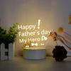 Customize Acrylic 3D Illusion LED Warm White Night Light for Living Room Kids Bedroom Decorative Lamp with USB Power