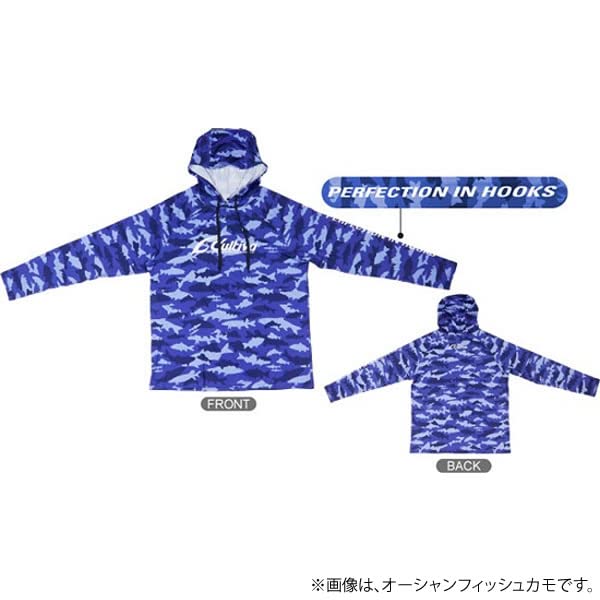 OWNER Sunblock Hoodie CULTIVA Black Fish Camo XL