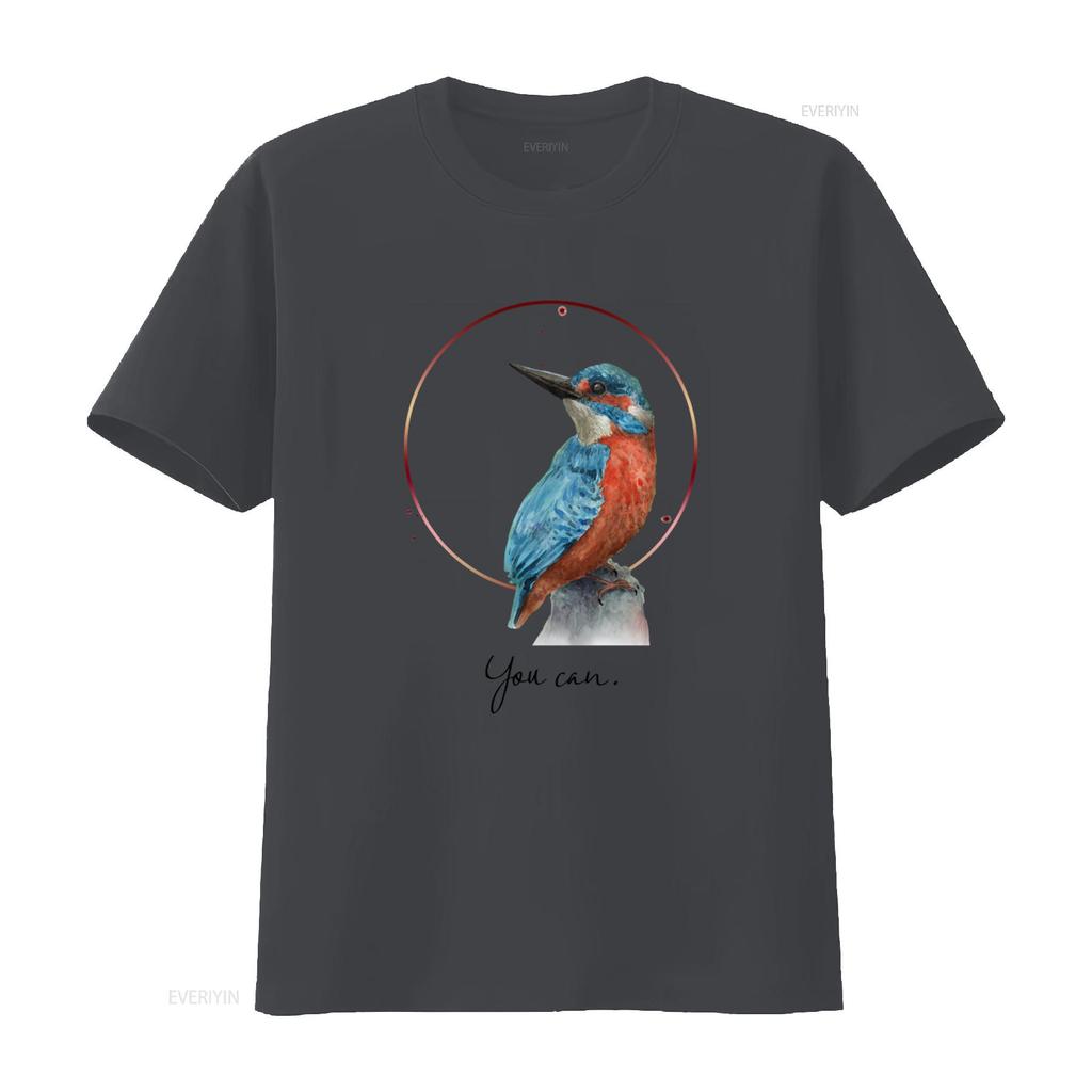 Watercolor Kingfisher Bird T shirt Perfect for Lovers Unique Design High Quality Print Comfortable Fit You Cant Miss vintage
